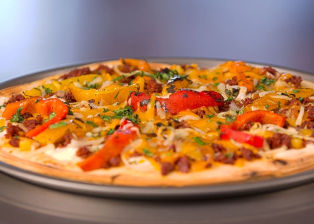 Chorizo & Roasted Red Pepper Grilled Pizza