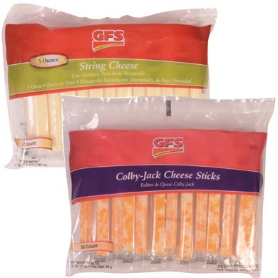 Mozzerella String Cheese or Colby-Jack Cheese Sticks