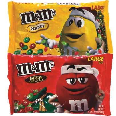 Holiday Plain or Peanut M&M’s