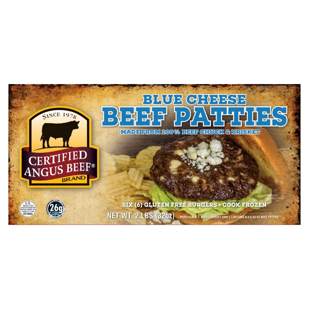 Angus Premium Beef Patties Bleu Cheese