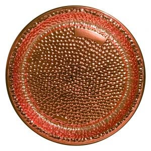 12" Round Copper Plastic Platter | Raw Item