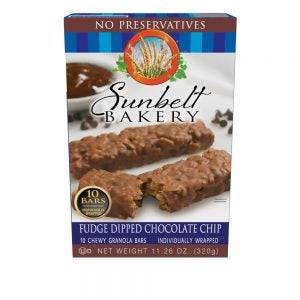 Fudge Dipped Chocolate Chip Granola Bars | Packaged