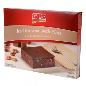 Iced Fudge Brownie With Nuts | Packaged