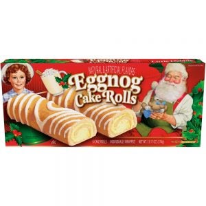 Little Debbie Eggnog Cake Roll | Packaged