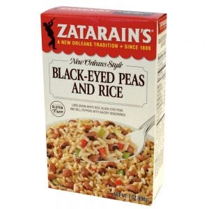 Zatarain's Black Eyed Peas & Rice Mix | Packaged