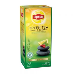 Lemon & Ginseng Green Tea | Packaged