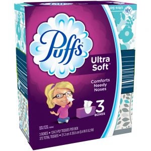 Puffs Ultra Soft Facial Tissue | Packaged