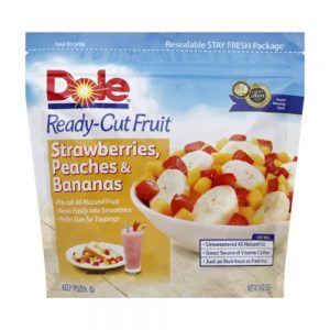 Dole Strawberry, Peach, & Banana Fruit Blend | Packaged