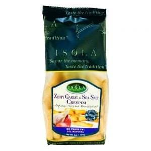 Isola Zesty Garlic & Sea Salt Crespini | Packaged