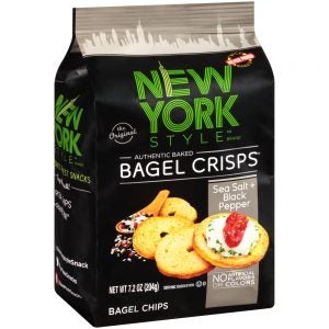 New York Style Bagel Crisps | Packaged