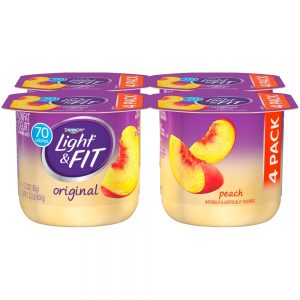 Dannon Light & Fit Non-fat Peach Yogurt | Packaged