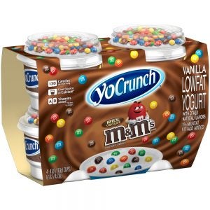 Yocrunch Yogurt With M&m's | Packaged