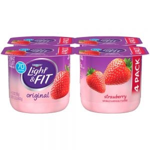 Dannon Light & Fit Non-fat Strawberry Yogurt | Packaged