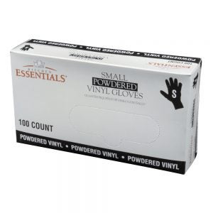 Small Powdered Vinyl Gloves | Packaged