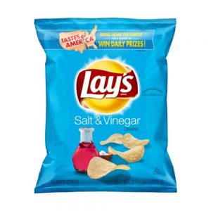 Salt & Vinegar Flavored Potato Chips | Packaged