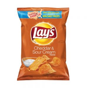 Cheddar & Sour Cream Flavored Potato Chips | Packaged