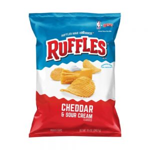 Family Size Ruffles Cheddar & Sour Cream | Packaged