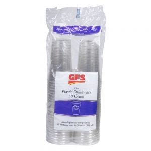 20 Oz Clear Plastic Cups | Packaged