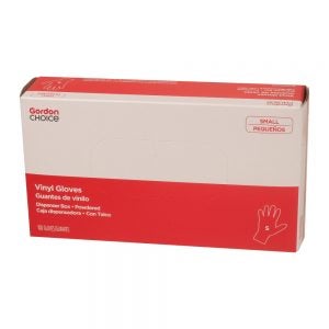 Small Powdered Vinyl Gloves | Packaged