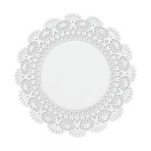 12" White Lace Doily | Raw Item