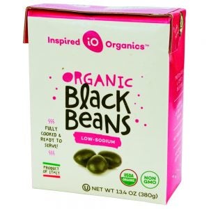 Organic Low Sodium Black Beans | Packaged