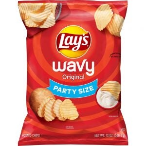 Wavy Original Potato Chips Party Size | Packaged