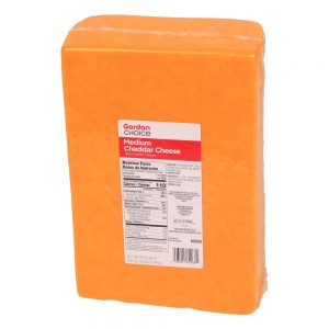 Cheese Cheddar Med. 1-10lb. | Packaged