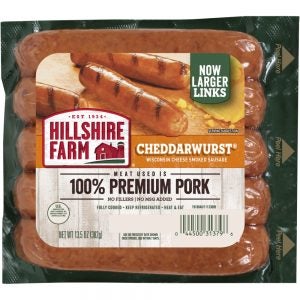 Hillshire Farm Cheddarwurst Pork Sausage Links | Packaged