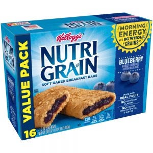 Blueberry Nutrigrain Bar | Packaged