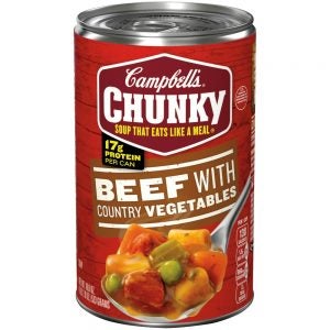 Campbell's Chunky Beef With Country Vegetables Soup | Packaged