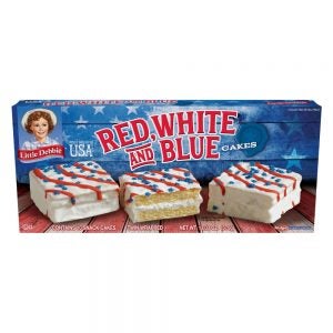 Little Debbie Red White & Blue Vanilla Cakes | Packaged