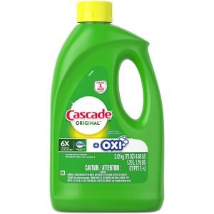 Cascade Original Gel Dishwasher Detergent Lemon Scent With Dawn And Oxi | Packaged