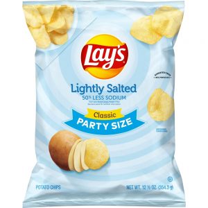 Lightly Salted Classic Potato Chips Party Size | Packaged