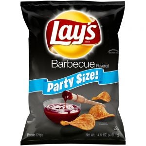 Barbecue Flavored Potato Chips Party Size | Packaged