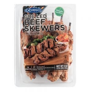 Grilled Rosemary Beef Skewers | Packaged