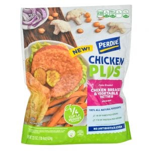 Chicken Breast & Vegetable Patties | Packaged