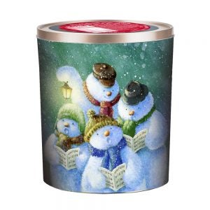 Snowmen Popcorn Tin | Packaged