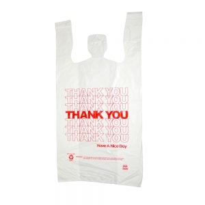 Plastic Thank You T-shirt Bags | Raw Item