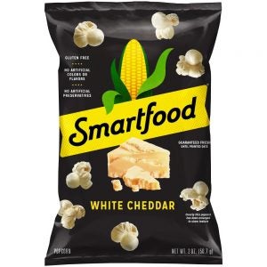 White Cheddar Flavored Popcorn | Packaged