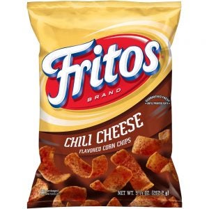 Chilli Cheese Flavored Corn Chips | Packaged