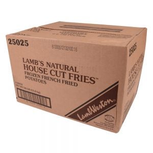 3/8 Inch Long Fancy Regular Cut French Fries | Corrugated Box