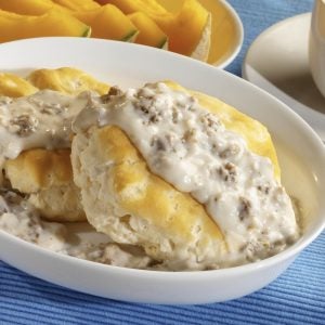 White Gravy Sausage | Styled