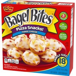 Three Cheese Bagel Bites | Packaged