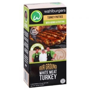 Herbs & Stuffing White Meat Turkey Burrgers | Packaged