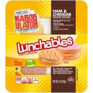 Ham and Cheddar Cheese Cracker Stackers | Packaged