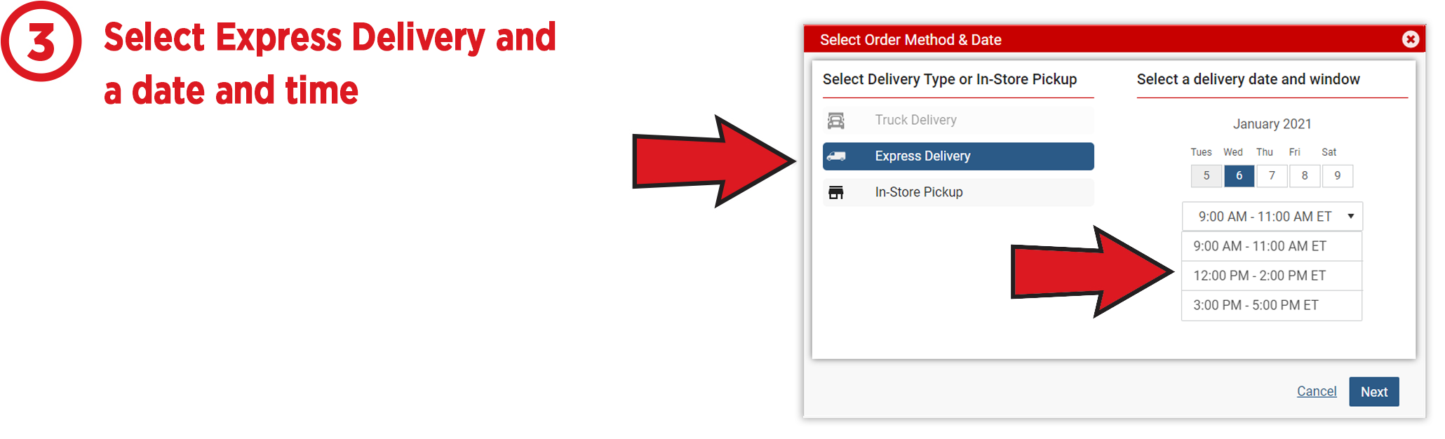Select Express Delivery
