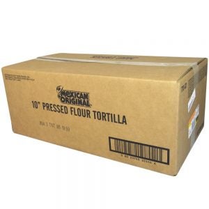 Original 10 Inch Pressed Flour Tortillas | Corrugated Box