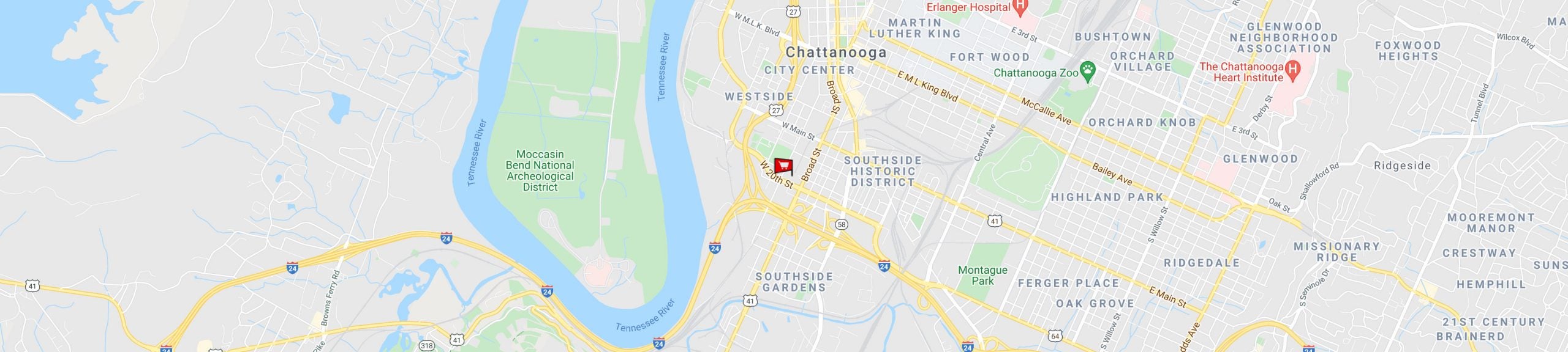 Chattanooga Store Map