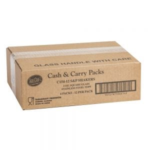 Glass Salt & Pepper Shakers | Corrugated Box