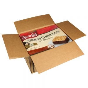 German Chocolate Iced Sheet Cake | Packaged